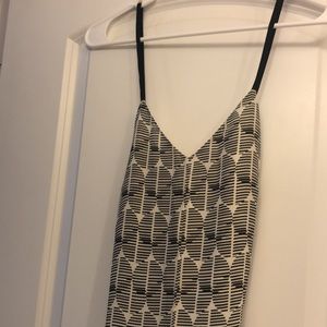 Matison Stone Black and White Geometric Print Dress